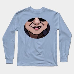 Face of a Friend with Outline Long Sleeve T-Shirt